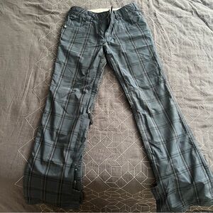Burton plaid snowboard pants